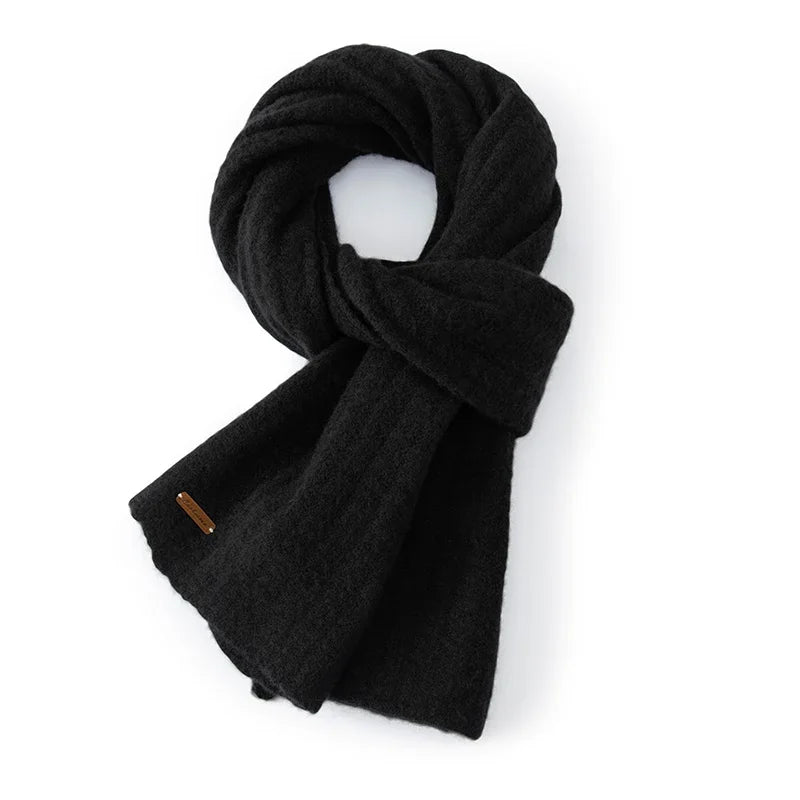 Écharpe en maille 100 % cachemire pur pour femme, motif texturé, chaude, douce et confortable, accessoire idéal pour l'hiver et les journées froides