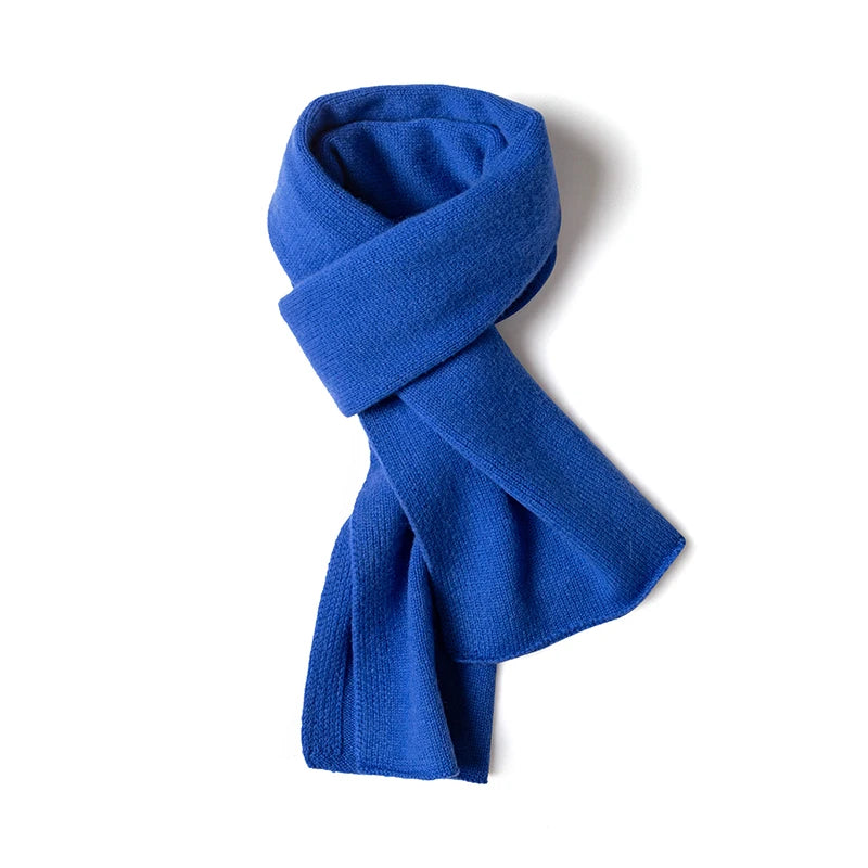 Écharpe femme 100 % pur cachemire australien, chaude, tricotée, polyvalente, couleur unie, douce, nouveauté automne-hiver