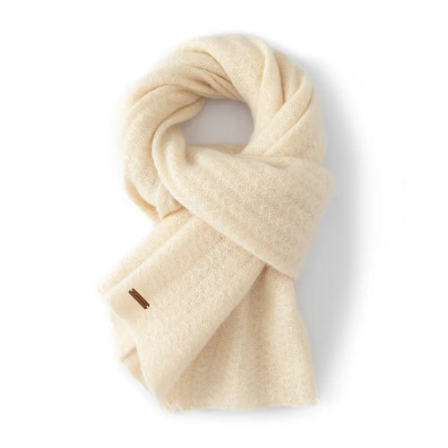 Écharpe en maille 100 % cachemire pur pour femme, motif texturé, chaude, douce et confortable, accessoire idéal pour l'hiver et les journées froides