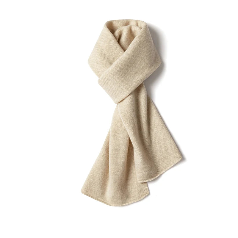 Écharpe femme 100 % pur cachemire australien, chaude, tricotée, polyvalente, couleur unie, douce, nouveauté automne-hiver
