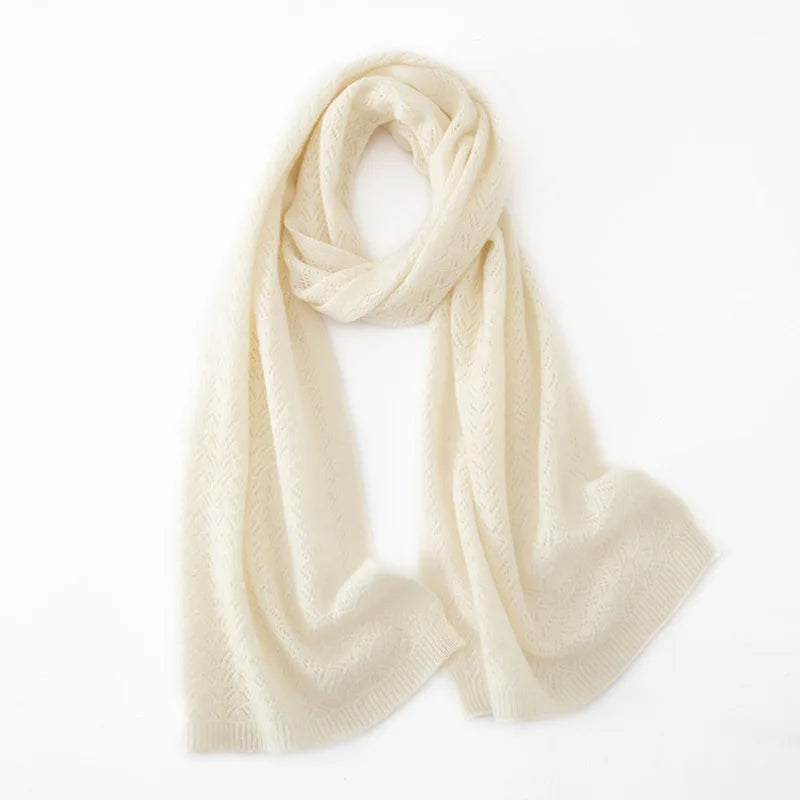 Écharpe longue en cachemire pur 100 % pour femme, chaude, douce et confortable, idéale pour l'hiver. Accessoire tendance et décontracté pour se couvrir le cou par temps froid