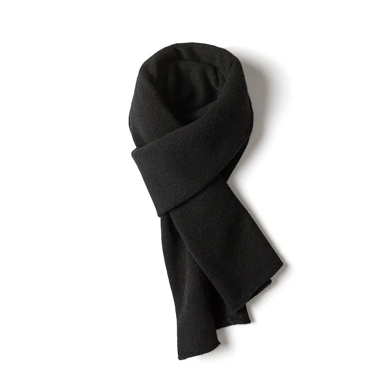 Écharpe femme 100 % pur cachemire australien, chaude, tricotée, polyvalente, couleur unie, douce, nouveauté automne-hiver