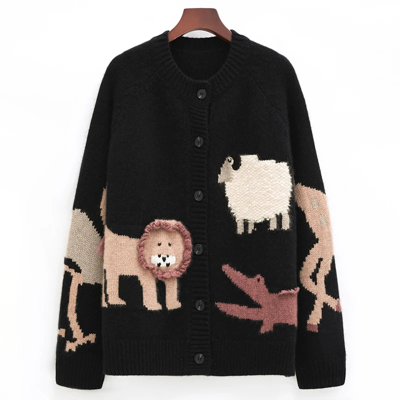 Pull 100 % cachemire pur pour femme, automne/hiver, cardigan court en maille épaisse et ample de haute qualité