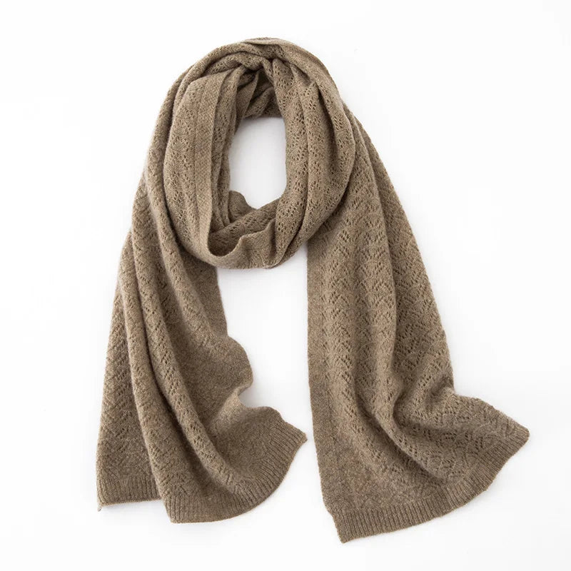 Écharpe longue en cachemire pur 100 % pour femme, chaude, douce et confortable, idéale pour l'hiver. Accessoire tendance et décontracté pour se couvrir le cou par temps froid