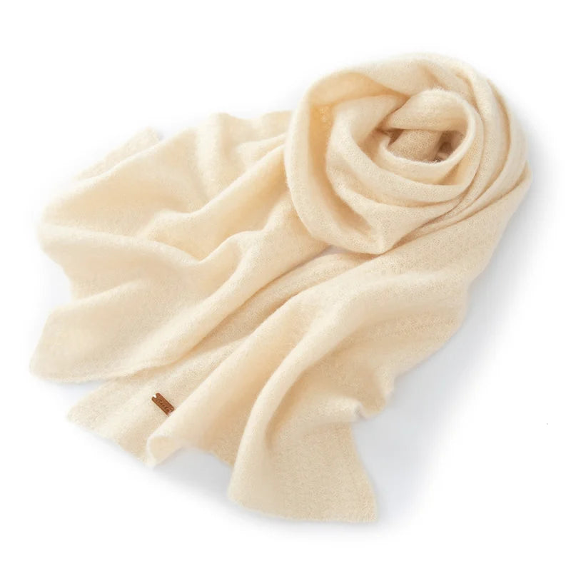 Écharpe en maille 100 % cachemire pur pour femme, motif texturé, chaude, douce et confortable, accessoire idéal pour l'hiver et les journées froides
