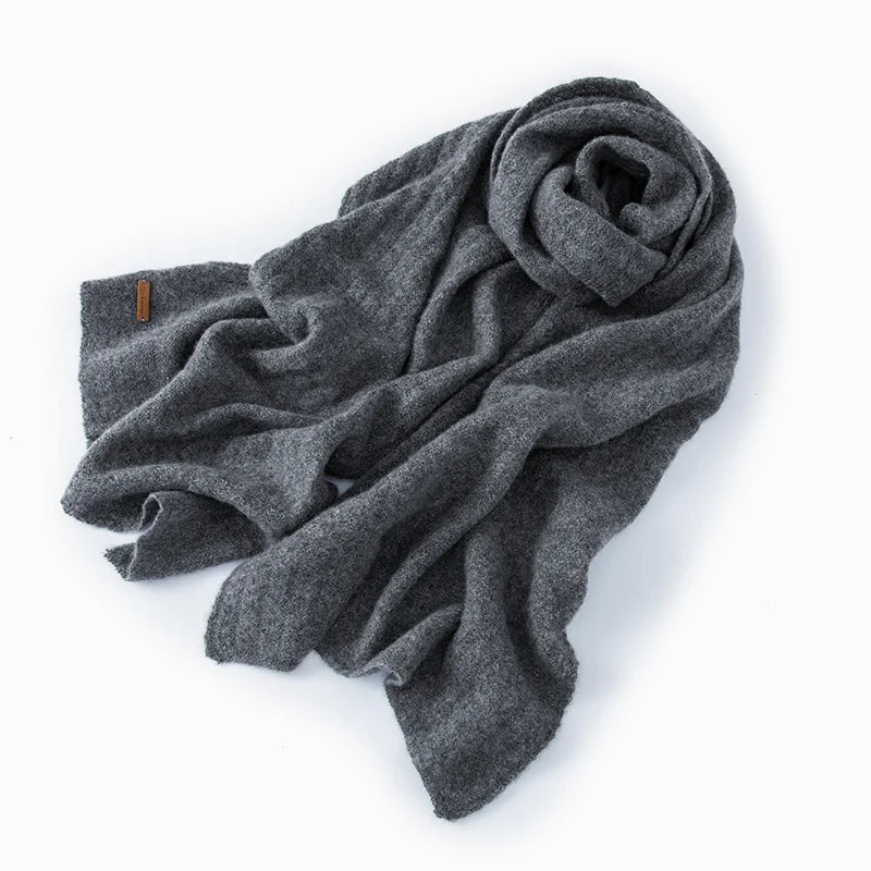 Écharpe en maille 100 % cachemire pur pour femme, motif texturé, chaude, douce et confortable, accessoire idéal pour l'hiver et les journées froides